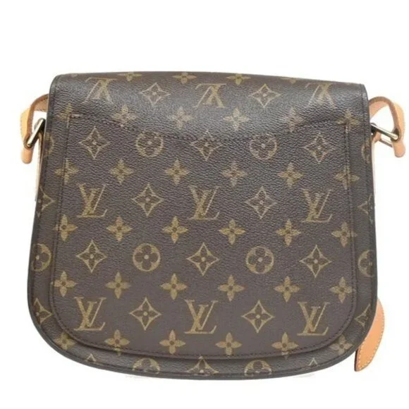 LOUIS VUITTON Saint Cloud GM Shoulder Bag Monogram Leather Brown M51242 88ZA017 - Picture 3 of 16